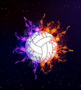 Volleyball On Fire