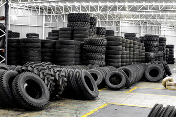 New tires for sale at a tire store