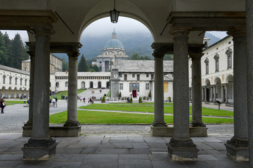 Obraz premium The sanctuary of Oropa on Italy, Unesco heritage