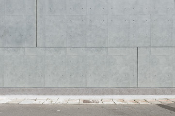 Fototapeta premium Large blank billboard on a street wall, banners with room to add your own text