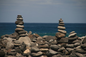 Steinmännchen am Strand