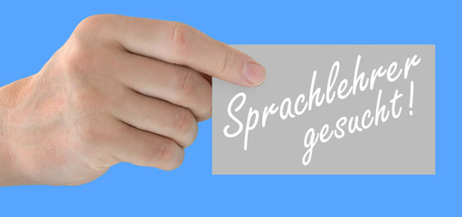 Sprachlehrer gesucht!