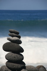 Fototapeta premium Steinmännchen am Strand