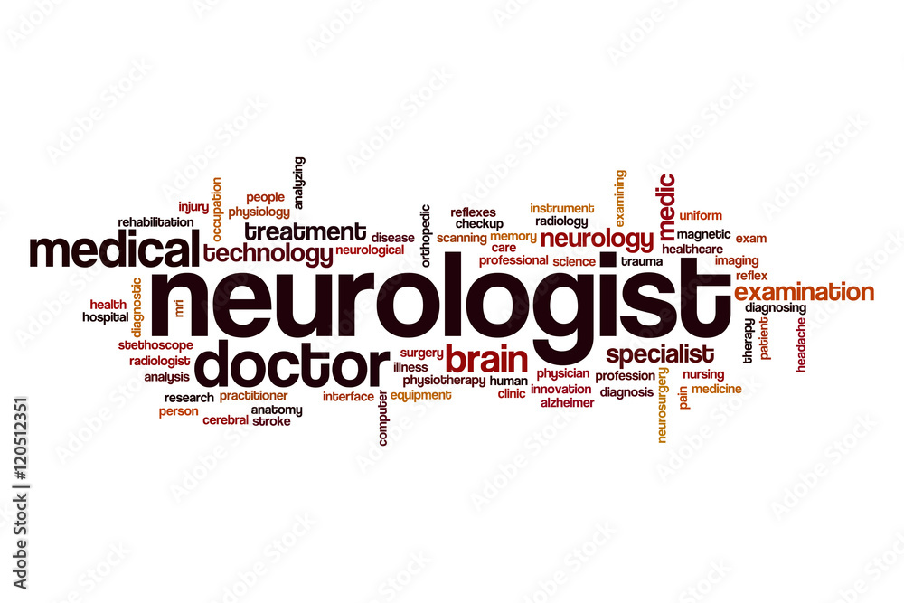 Wall mural neurologist word cloud