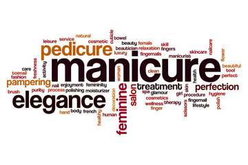 Manicure word cloud