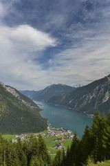 Blick vom Gamskogel &uuml;ber Pertisau am Achensee