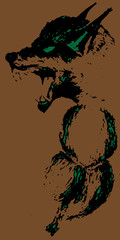 Fototapeta premium werewolf, eps10 vector