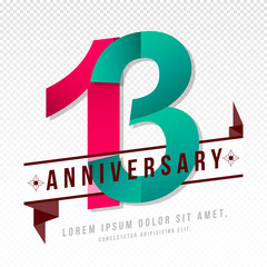 Anniversary emblems template design