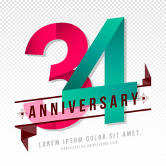Anniversary emblems template design