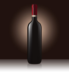 Wine bottle vector