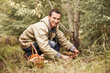 To picking mushrooms.