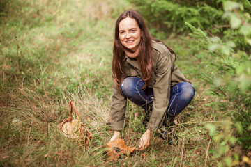 To picking mushrooms.