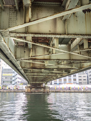 Under a Tokyo bridge