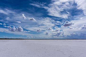 Salt lake in the outback, Australia 