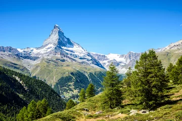 Foto op Plexiglas Matterhorn Matterhorn - prachtig landschap van Zermatt, Zwitserland