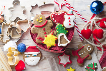 Obraz premium Assortment biscuits for christmas