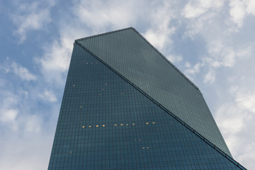 Low angle view of the Fountain Place, Dallas, Texas, USA
