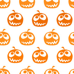 Halloween pumpkin seamless background