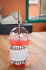 iced strawberry juice