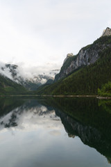 Naklejka na ściany i meble Amazing lake Gosausee in Austrian alps