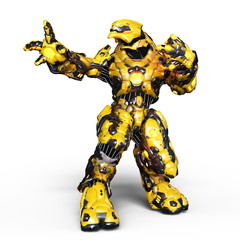 Fototapeta premium ロボット怪獣