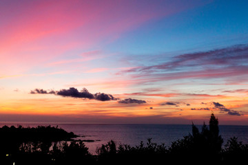 Fototapeta na wymiar Sunset in Okinawa