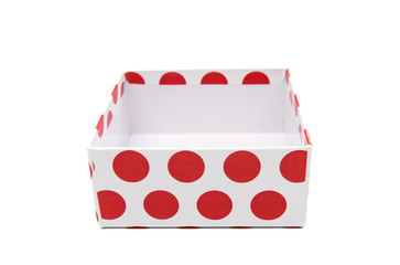 Gift red box isolated