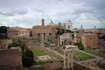 Fototapeta na wymiar Forum, Rome, Italy