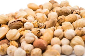 Assorted nuts isolated