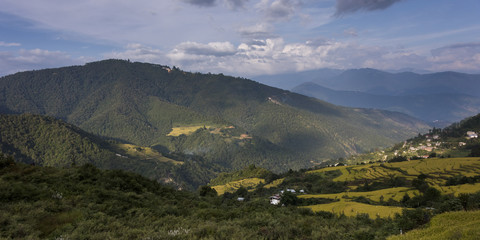 Mountain Range in Bhutan
