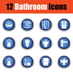 Bathroom icon set.