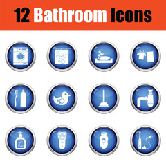 Bathroom icon set.