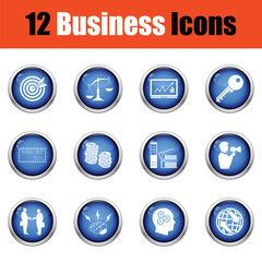 Business icon set.