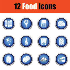 Set of food icons.