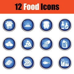 Set of food icons.