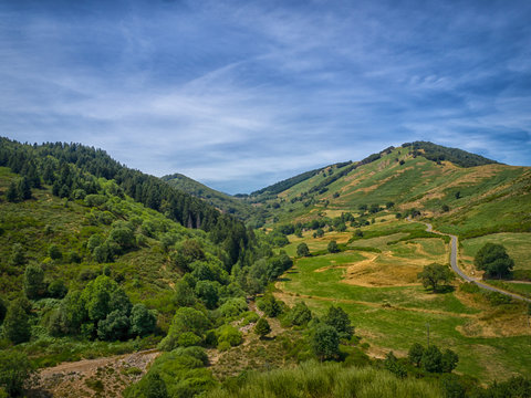 A valley in the Cevennes, looking like a scene from Lord of the Rings