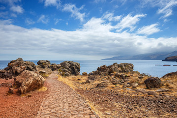 Fototapeta na wymiar Ponta de Sao Lourenco. Cape is the most eastern point of Madeira island