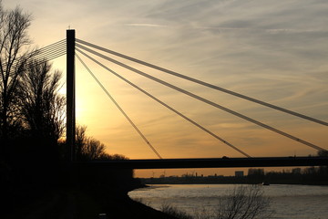 Obraz premium Rheinbrücke bei Speyer