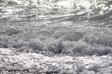 Wellen am Strand