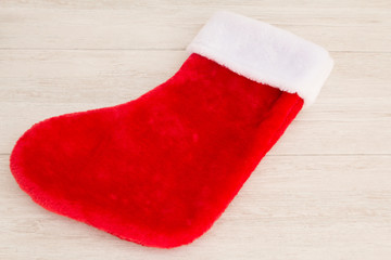 Obraz na płótnie Canvas Christmas boot to fill gifts