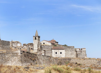 Fototapeta premium landscape of Juromenha castle, Portugal