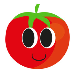 Happy Tomato, vector, character, eps, jpg.