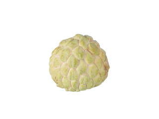 Custards  isolated white background. Sweet fruit of Thailand
