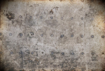 'Vintage Style' retro grunge image of aircraft exterior texture