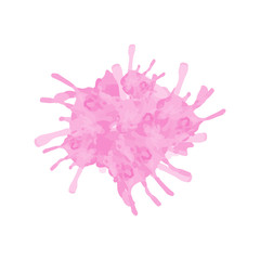 Fototapeta premium pink Watercolor splash