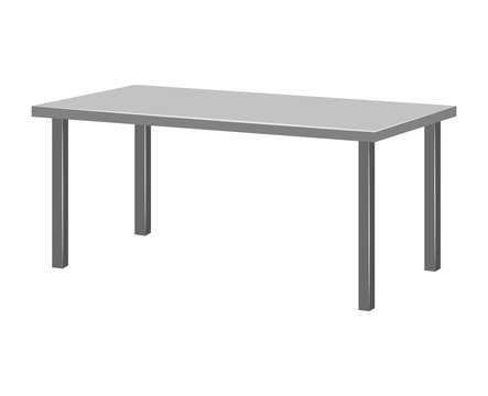 table isolated illustration