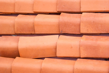 Old roof tiles pattern