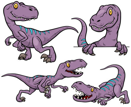 Vector illustration of Dinosaurs Cartoon Character Set © sararoom