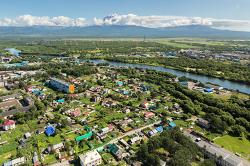 Yelizovo town on Kamchatka Peninsula.