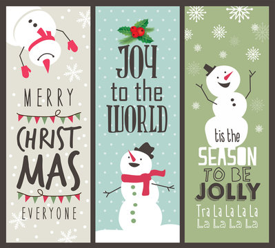 set of Christmas banner design
